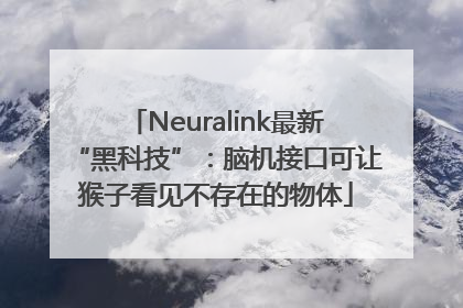 Neuralink最新“黑科技”：脑机接口可让猴子看见不存在的物体