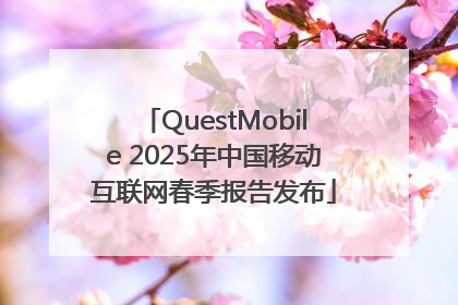 QuestMobile 2025年中国移动互联网春季报告发布