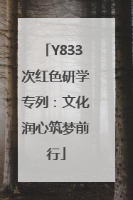 Y833次红色研学专列：文化润心筑梦前行